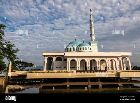 The Floating Mosque Masjid Terapung at The Kuching Water Front, Sarawak ...