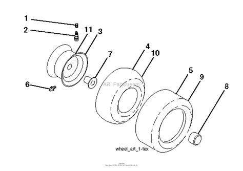 Husqvarna Yth2246 Tdr 96041027201 2012 11 Parts Diagram For Wheels