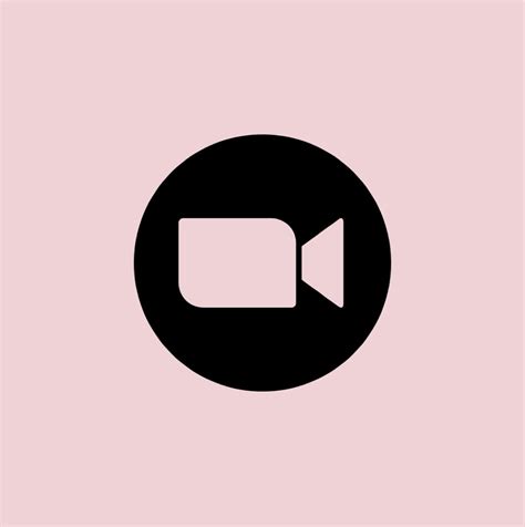 Pink Aesthetic Zoom Logo Lorecords
