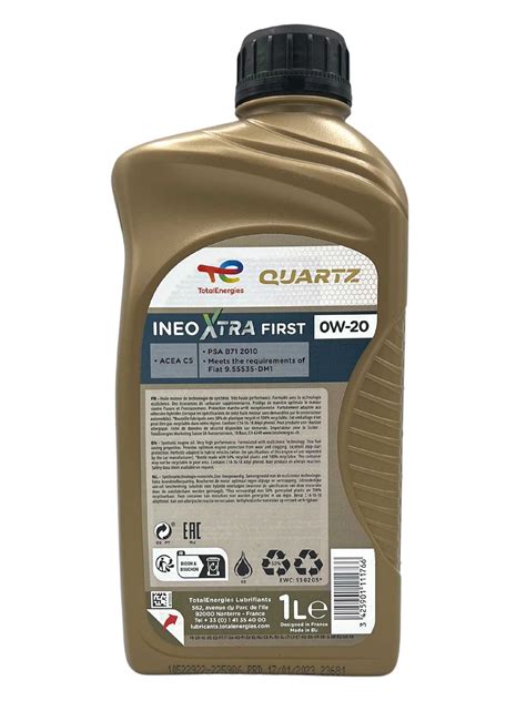 Total Quartz Ineo Xtra First 0W 20 1 Liter 225986