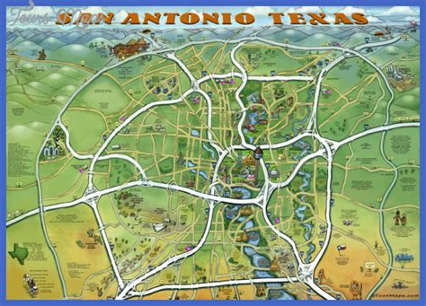 San Antonio Map Tourist Attractions