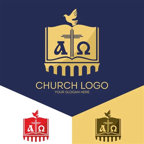 Church Logo Christian Symbols Bible Crown Of Thorns The Cross Of Jesus And The Holy Spirit