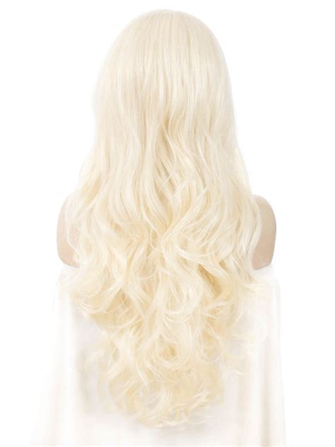 Emma Bleach Blonde Natural Wavy Synthetic Lace Front Wig Imstyle