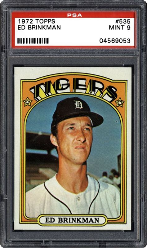 1972 Topps Ed Brinkman Psa Cardfacts®