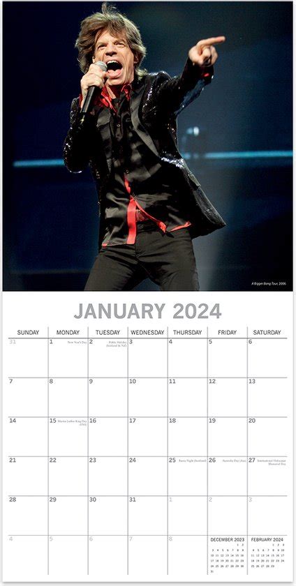 Rolling Stones Kalender 2024