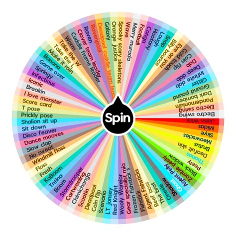 Fortnite Emote wheel + skins!! | Spin the Wheel - Random Picker