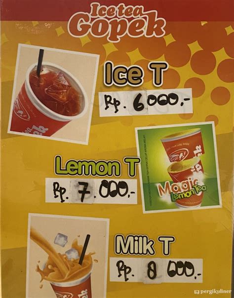 Selalu Diperbarui Menu Ice Tea Gopek Gubeng Surabaya