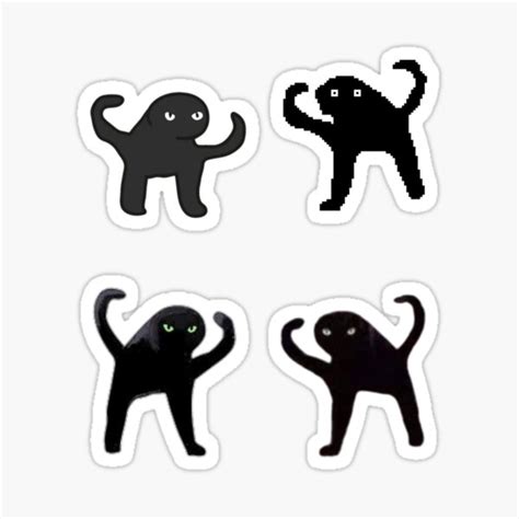 Meme Cursed Cats Sticker Pack Sticker For Sale By Redakhatib Redbubble