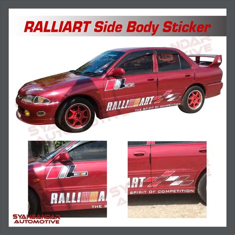 Side Body Sticker Ralliart The Spirit Of Competition Vinyl Cutting