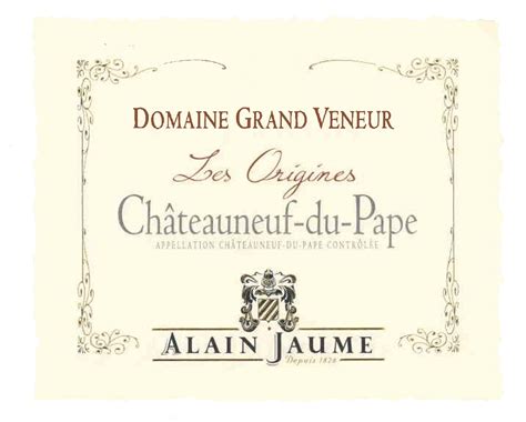 Grand Veneur Chateauneuf Du Pape Rouge Les Origines Magnums