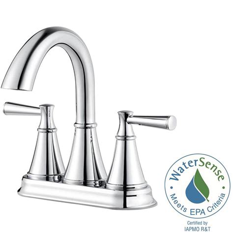 Pfister Courant 4 In Centerset 2 Handle Bathroom Faucet In Polished