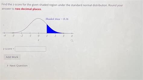 Solved Find The Z Score For The Given Shaded Region Under Chegg