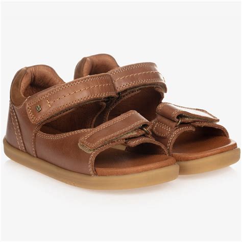 Bobux IWalk - Tan Brown Leather Sandals | Childrensalon