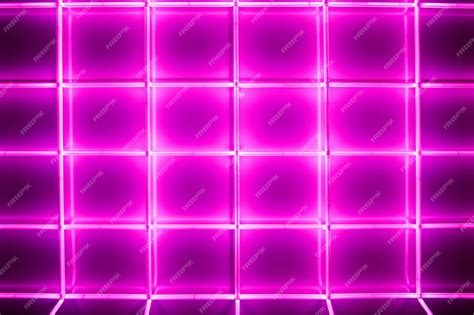 Premium Photo Pink Grid Neon Patterned Social Story