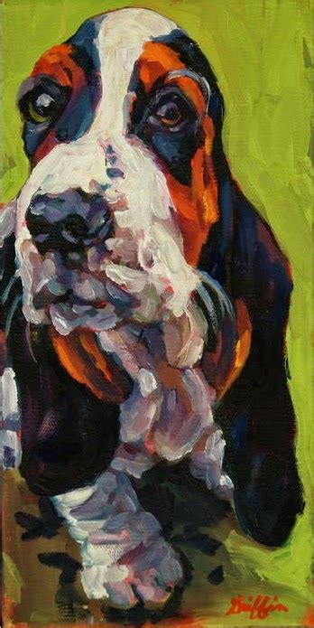 Colorful Contemporary Animal Artpet Portraitdog Painting Long Dog