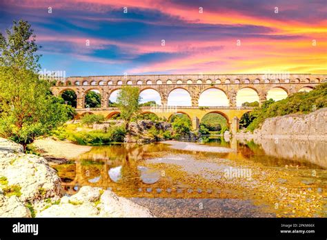 Pont Du Gard France Stock Photo Alamy