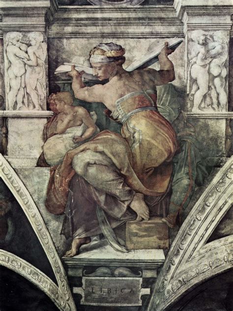 Michelangelo Buonarroti Ceiling Fresco For The Creation Story The