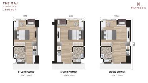 Jual Apartemen The MAJ Residences Cibubur Bekasi Studio Unfurnished