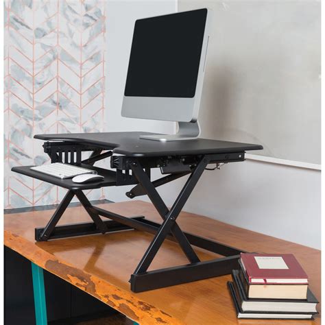 Lorell Adjustable Desk Riser Plus - 40 lb Load Capacity - 9" Height x ...