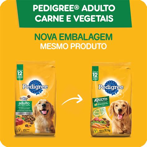 Ra O Pedigree Carne E Vegetais Para C Es Adultos Ra As M Dias E