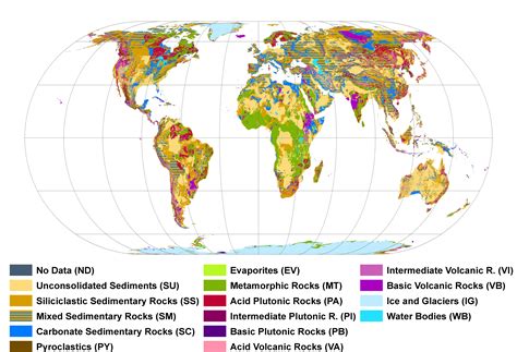 Mineral Map Of The World Map