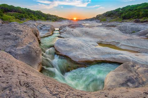 Texas Hill Country Sunset on the Pedernales River 7261 Photograph by ...