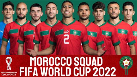 MOROCCO Official Squad World Cup 2022 MOROCCO FIFA World Cup 2022