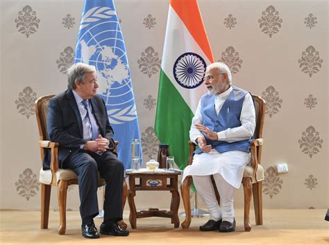 PM Modi UN Chief Launch Mission LiFe To Fight Climate Change World