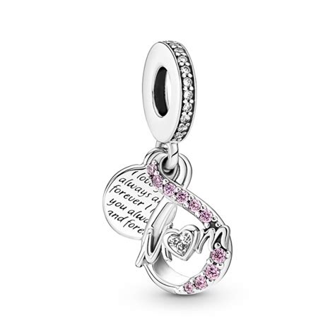 Pandora Mum Infinity Pavé Double Dangle Charm 791468c01 Pandora