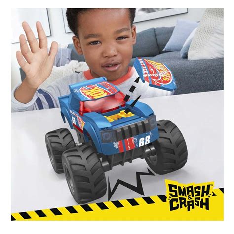 Mega Bloks Hot Wheels Smash Crash Race Ace Monster Truck HMM