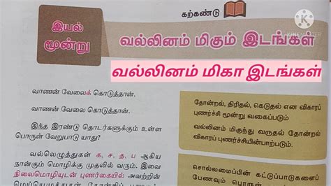 Tnpsc Tamil Topics தமழ இலககணம வலலனம மக மக இடஙகள