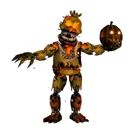 Fnaf 4 Halloween Edition Jack O Chica Full Body By Fnatirfanfullbodies