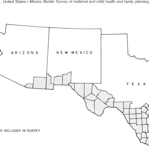 United States Mexico Border Survey Of Maternal And Chld Health And Download Scientific Diagram