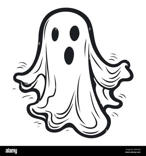 Lindo Fantasma Aislado Vector De Halloween Concepto Fantasmas De