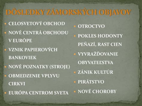 Ppt ZÁmorskÉ Objavy Powerpoint Presentation Free Download Id3169740