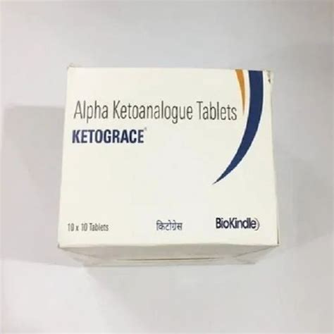 Biokindle Alpha Ketoanalogue Tablet Ketograce Packaging Size 10 Bd