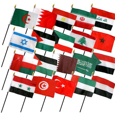 Middle Eastern Countries Flags