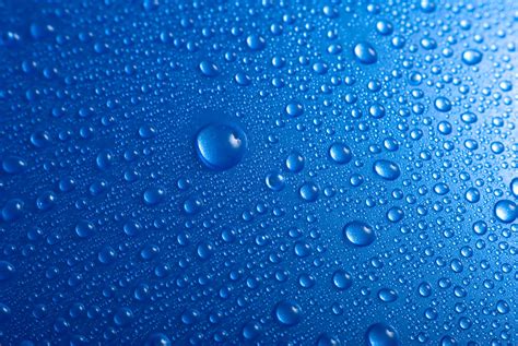 Droplets Wallpaper 4k Blue Background Water Drops