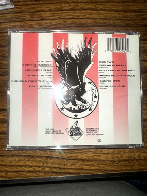 Riot Born In America Cd 1989 Grand Slamm Rare Heavy Metal Hard Rock