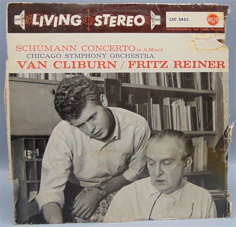 Schumann Cliburn Reiner Chicago Symphony Orchestra Piano Concerto In A