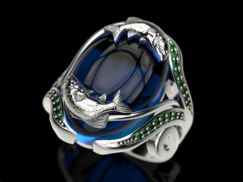 Stl File Ring Fish 💍・3d Printing Design To Download・cults