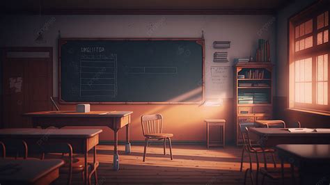 School Classroom Tables And Chairs Dusk Background, Classroom, Desk ...