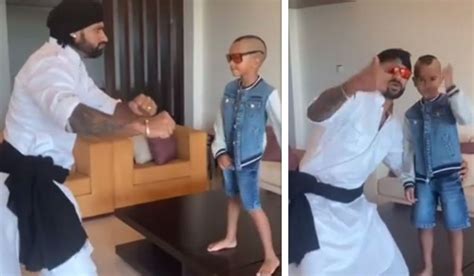 ‘daddy Cool Shikhar Dhawan Shares Video Of Dance With Son Says They