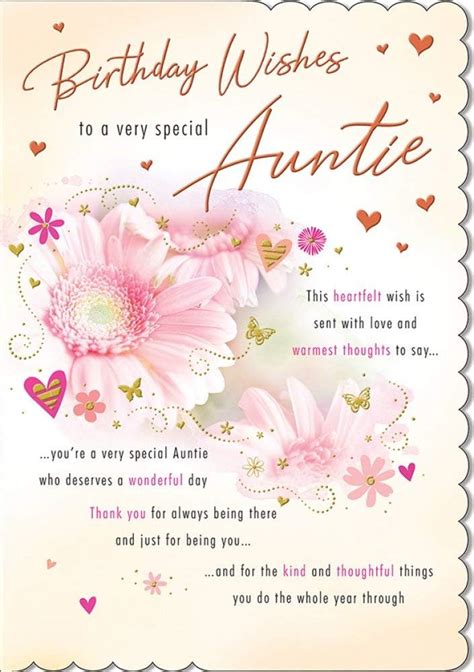 Amazon Traditional Birthday Card Auntie X Inches