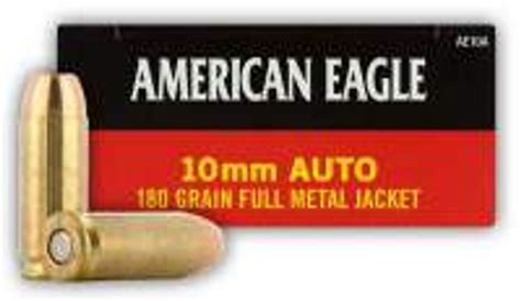 Federal American Eagle 10mm Ammunition Ae10a 180 Grain Full Metal Jacket 50 Rounds