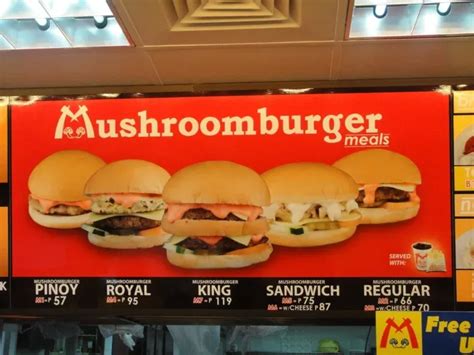 Mushroom Burger Menu Philippines Updated Prices