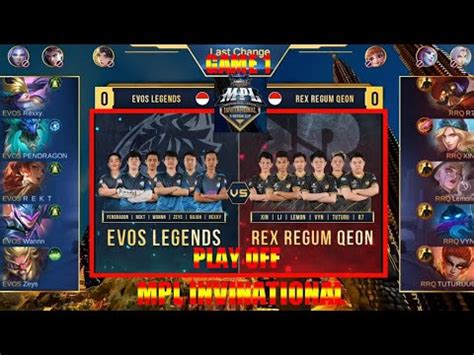 EL CLASICO EVOS LEGENDS VS REX REGUM QEON MPL INVINATIONAL PLAY OFF