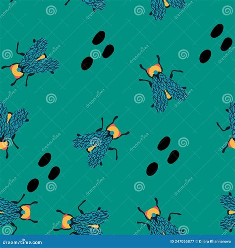 Set Of Cartoon Flies Stock Photography CartoonDealer 11225810