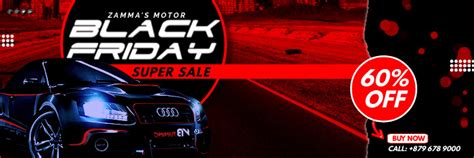 Black Friday Car Sales Banner Template Postermywall