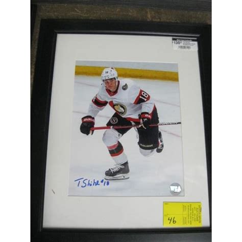 TIM STUTZLE SIGNED OTTAWA SENATORS FRAMED PHOTO